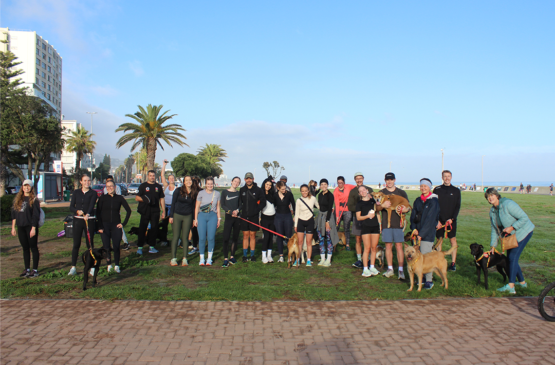 Run for The Dogs charity event group photo