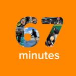 67 minutes for Mandela on an orange background